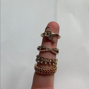 Gold Ring Pack - Sizes in Description